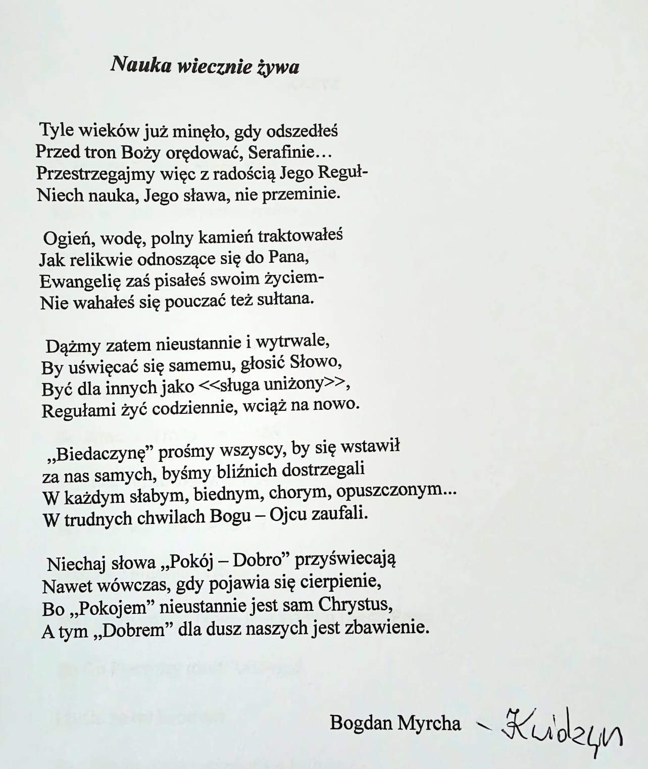 Nauka wiecznie żywa